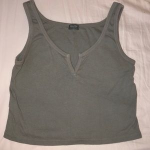 brandy melville green tank top